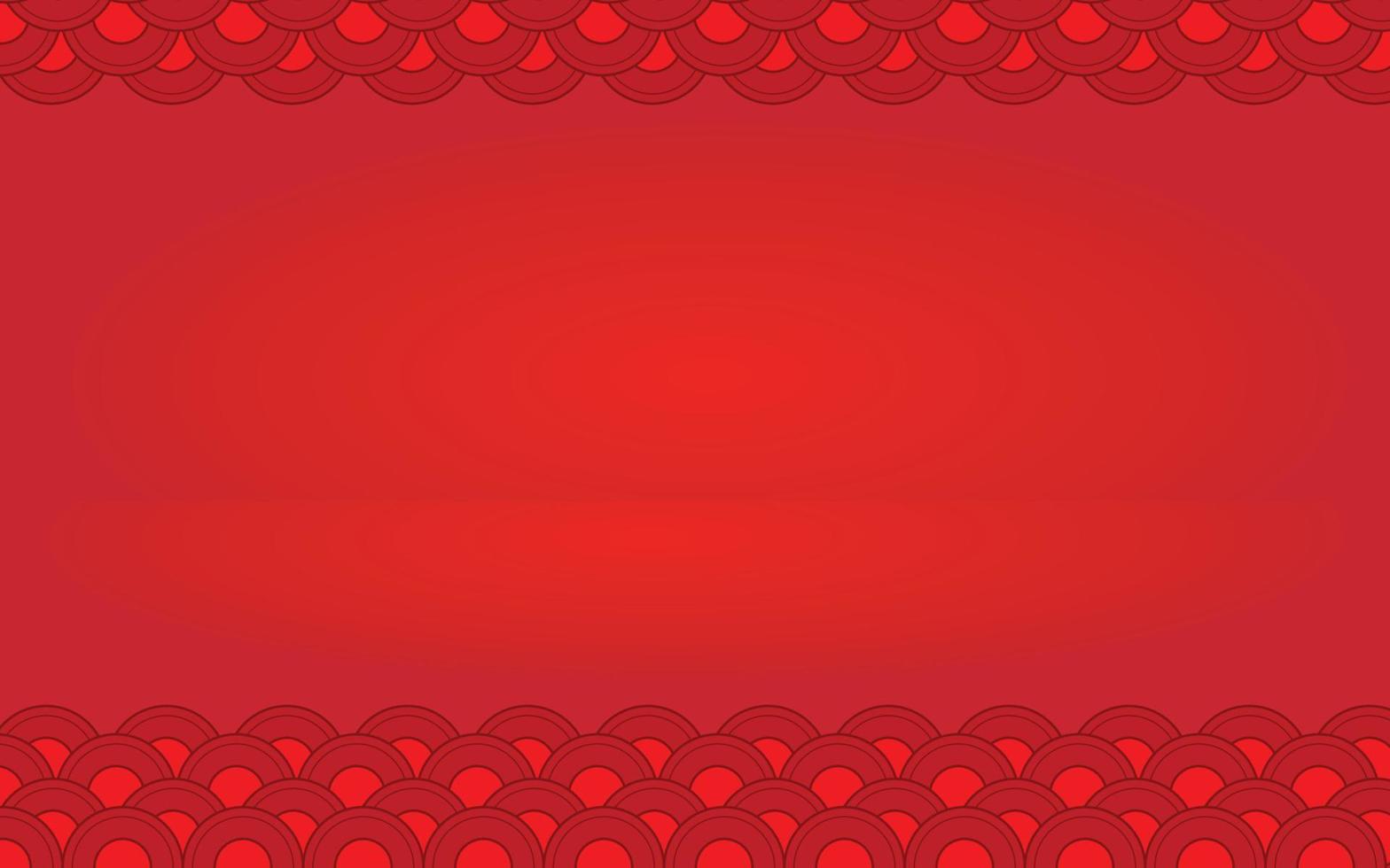 Chinese auspicious frame background with space for design Pro Vector. background red circle vector