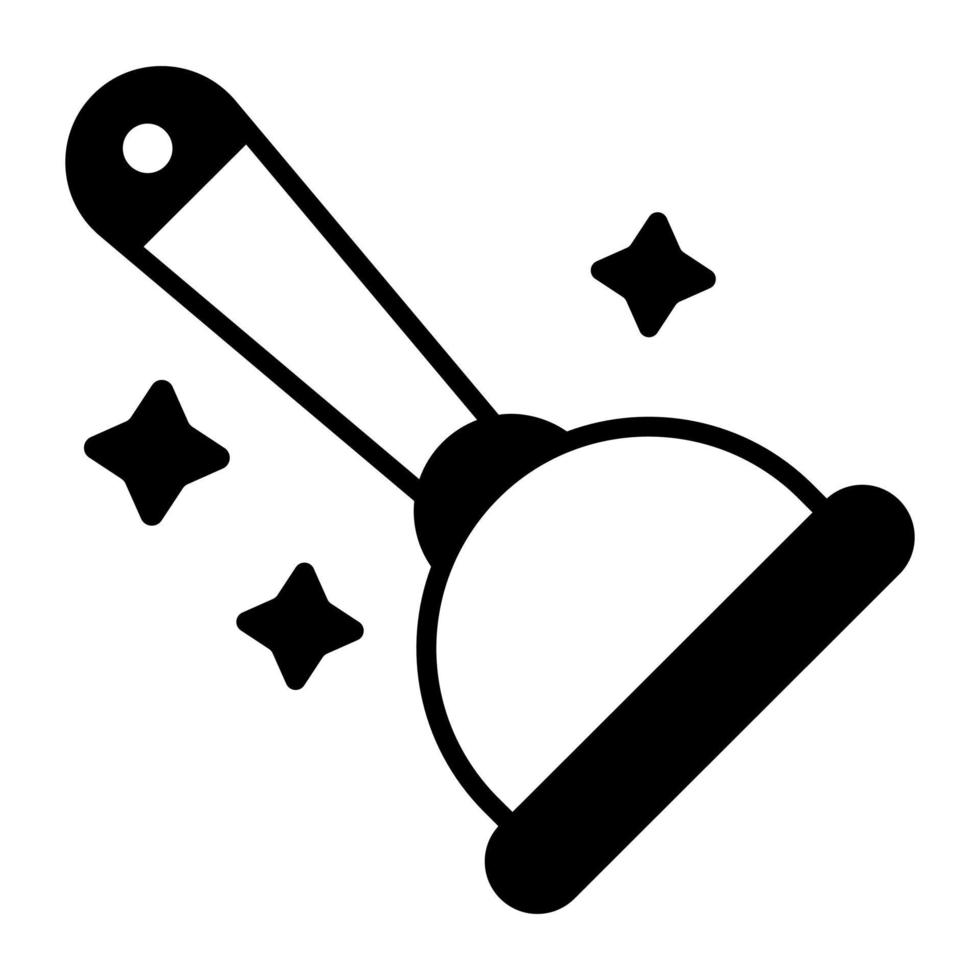 Plunger icon, vector design of toilet cleaner