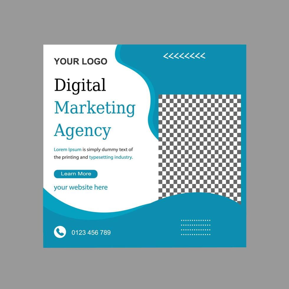 Social Media Post Design vector