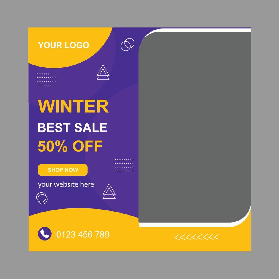 Social Media Post Design vector