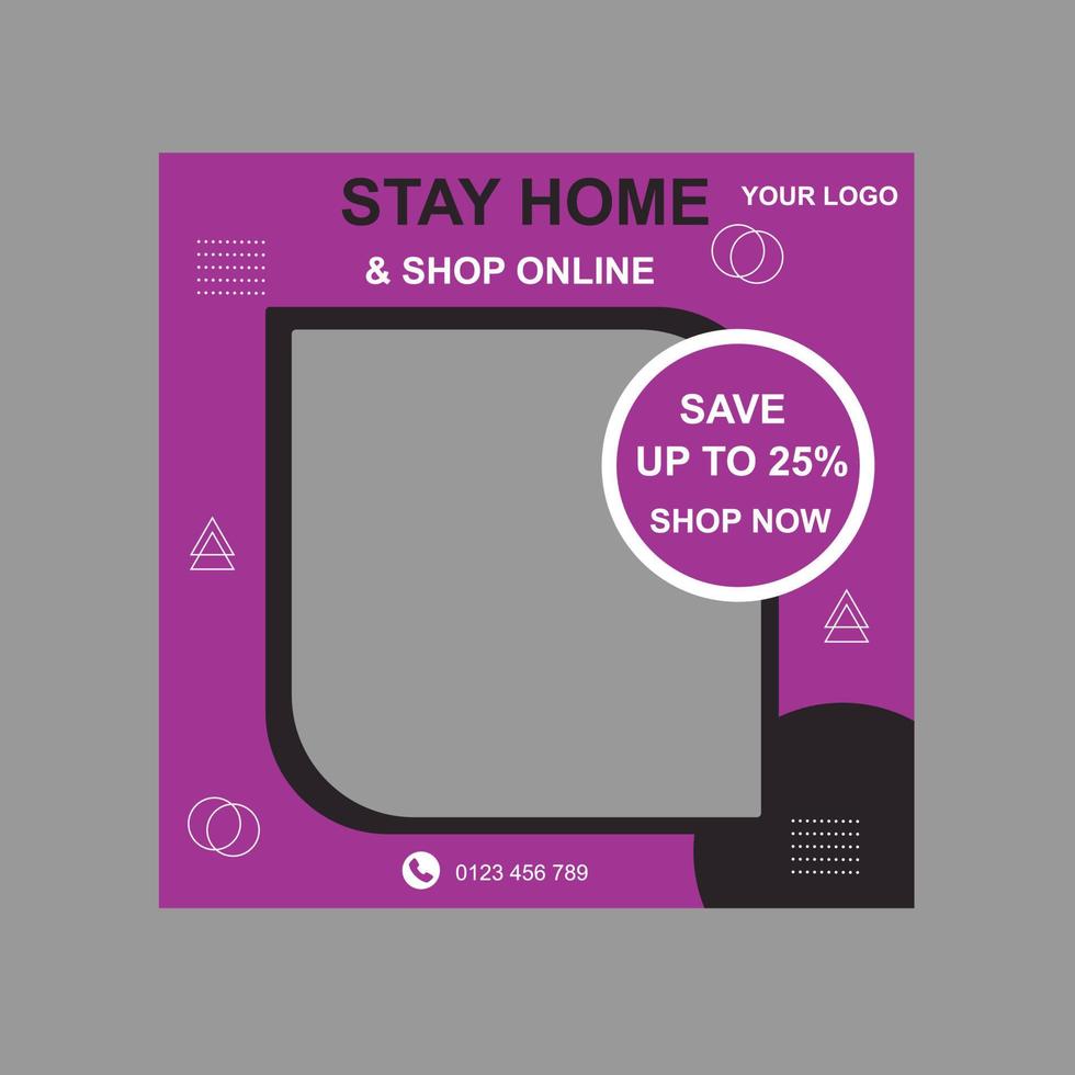 Social Media Post Design vector