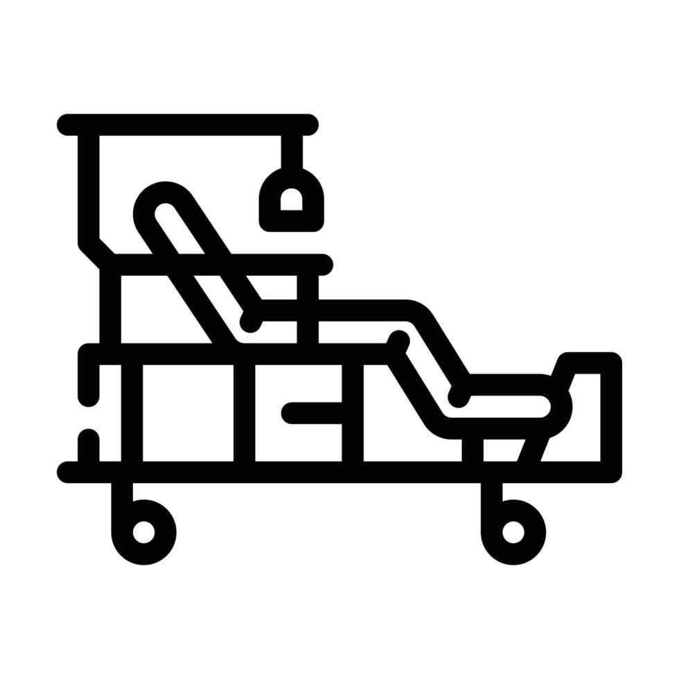 medical furniture line icon vector illustration