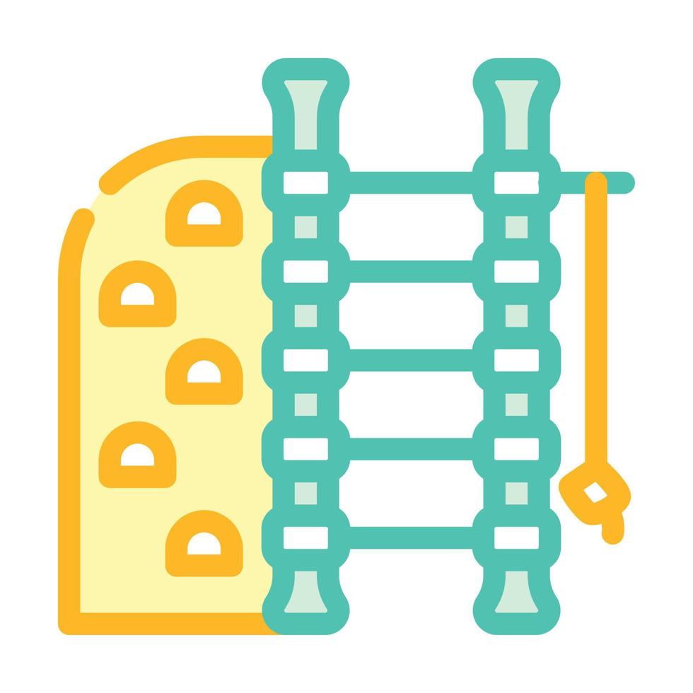 sport furniture for exercising color icon vector illustration