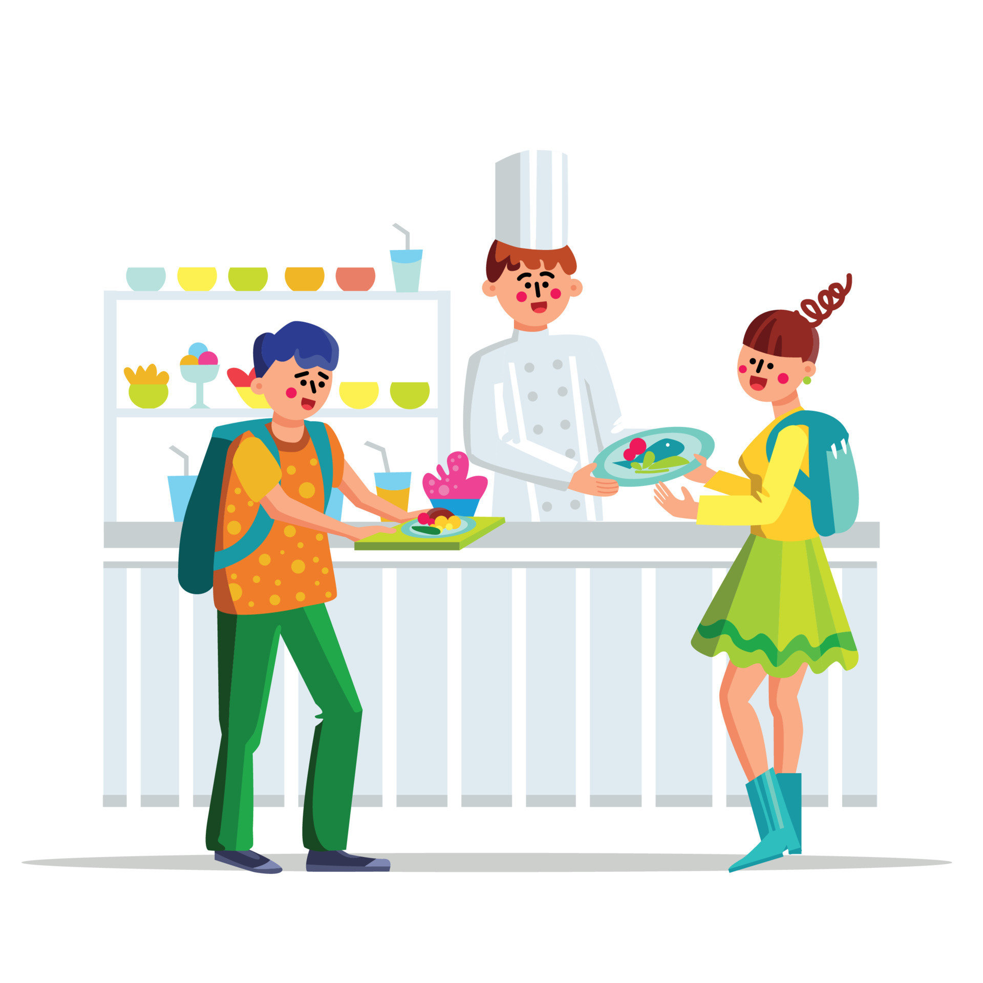 Kids Canteen Stock Illustrations – 298 Kids Canteen Stock Illustrations,  Vectors & Clipart - Dreamstime