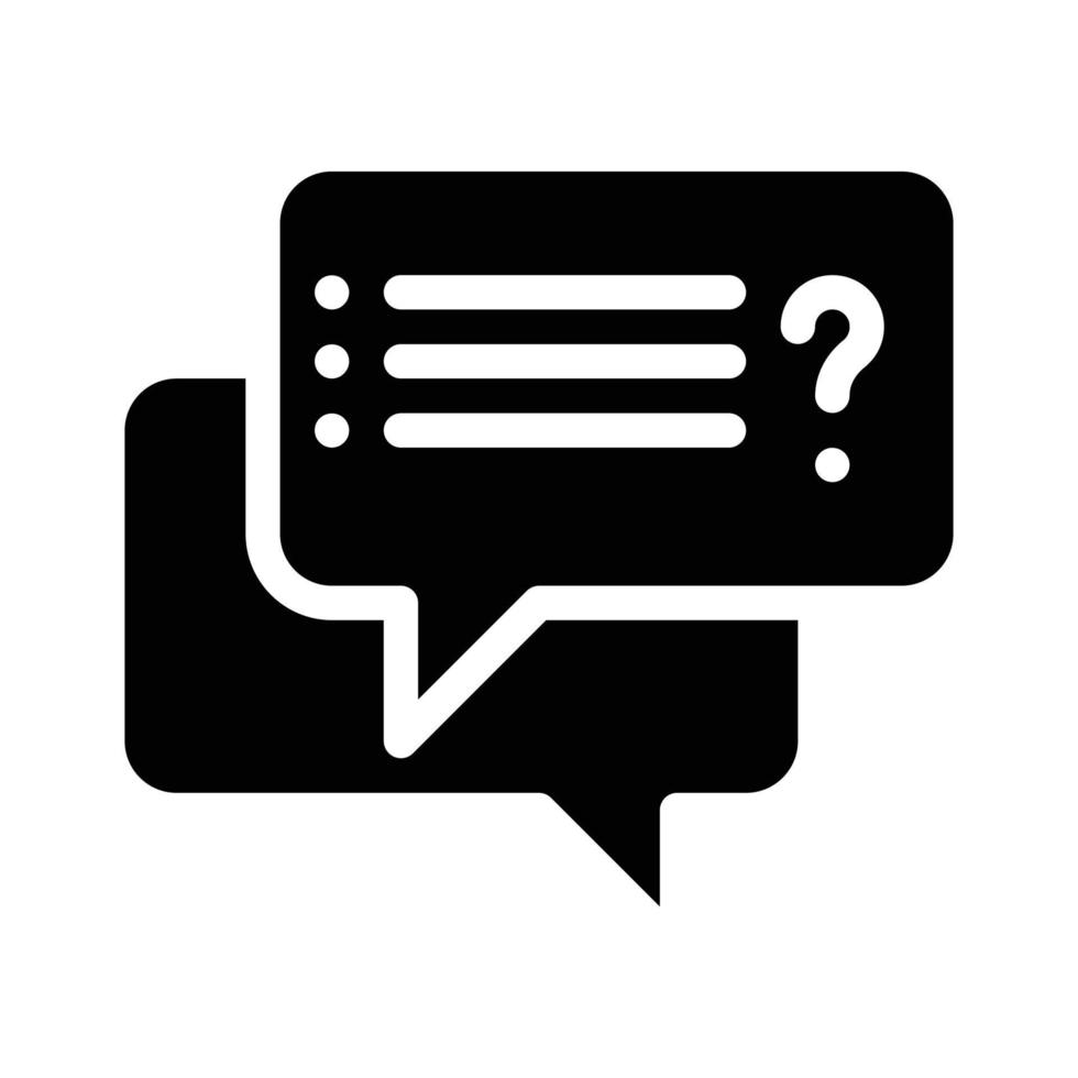 discussion with journalist glyph icon vector illustration