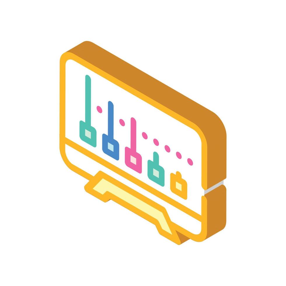 minimum pass rating isometric icon vector illustration