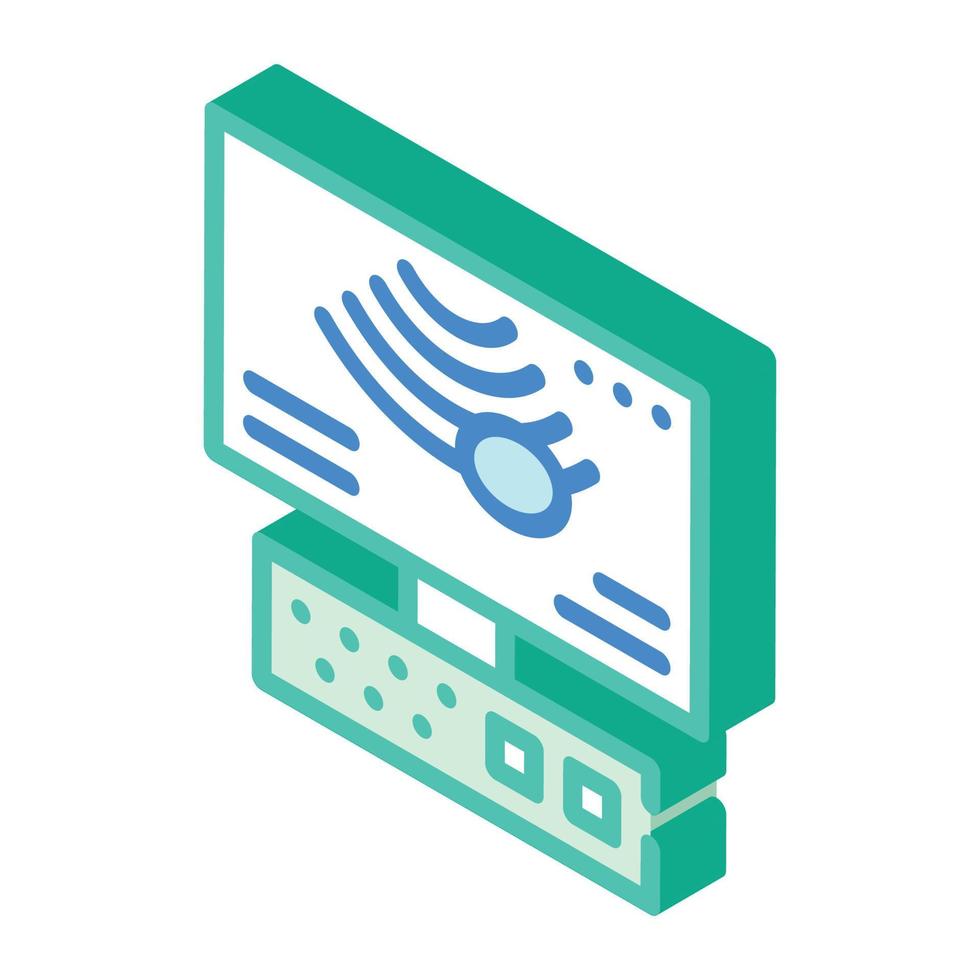 ultrasound equipment isometric icon vector illustration sign