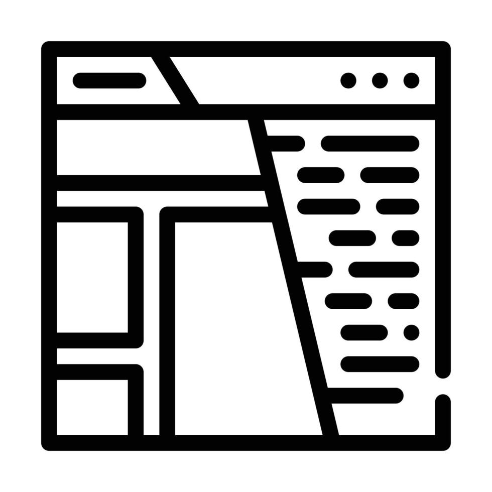 content seo optimization line icon vector illustration