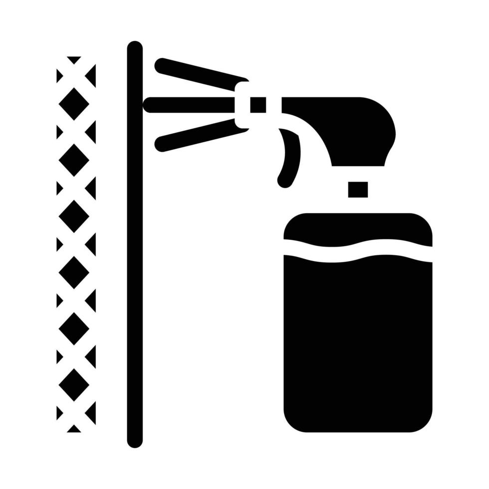 waterproof layer sprayer glyph icon vector illustration