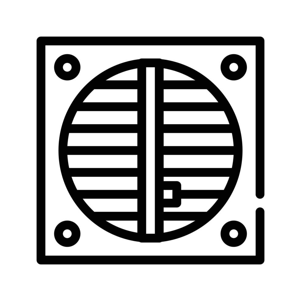 ventilation repair line icon vector isolated illustration