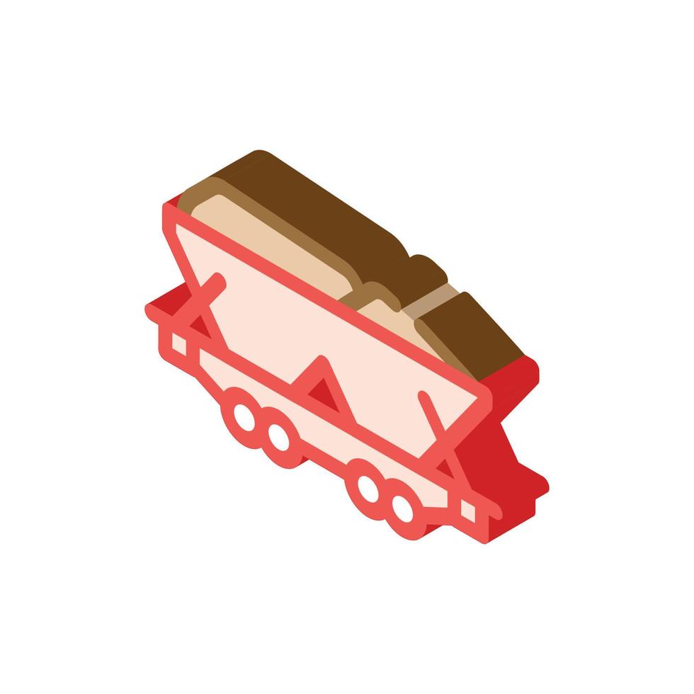 mining coal isometric icon vector symbol illustration