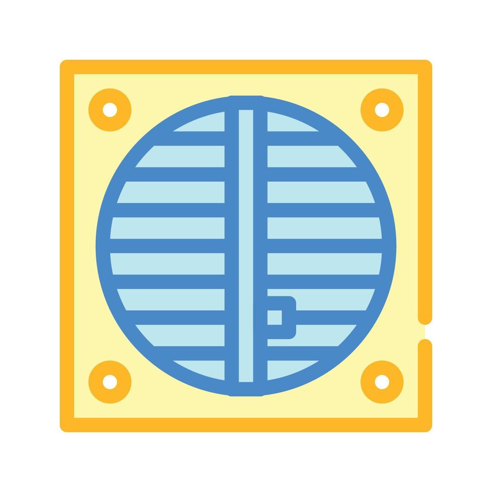 ventilation repair color icon vector isolated illustration