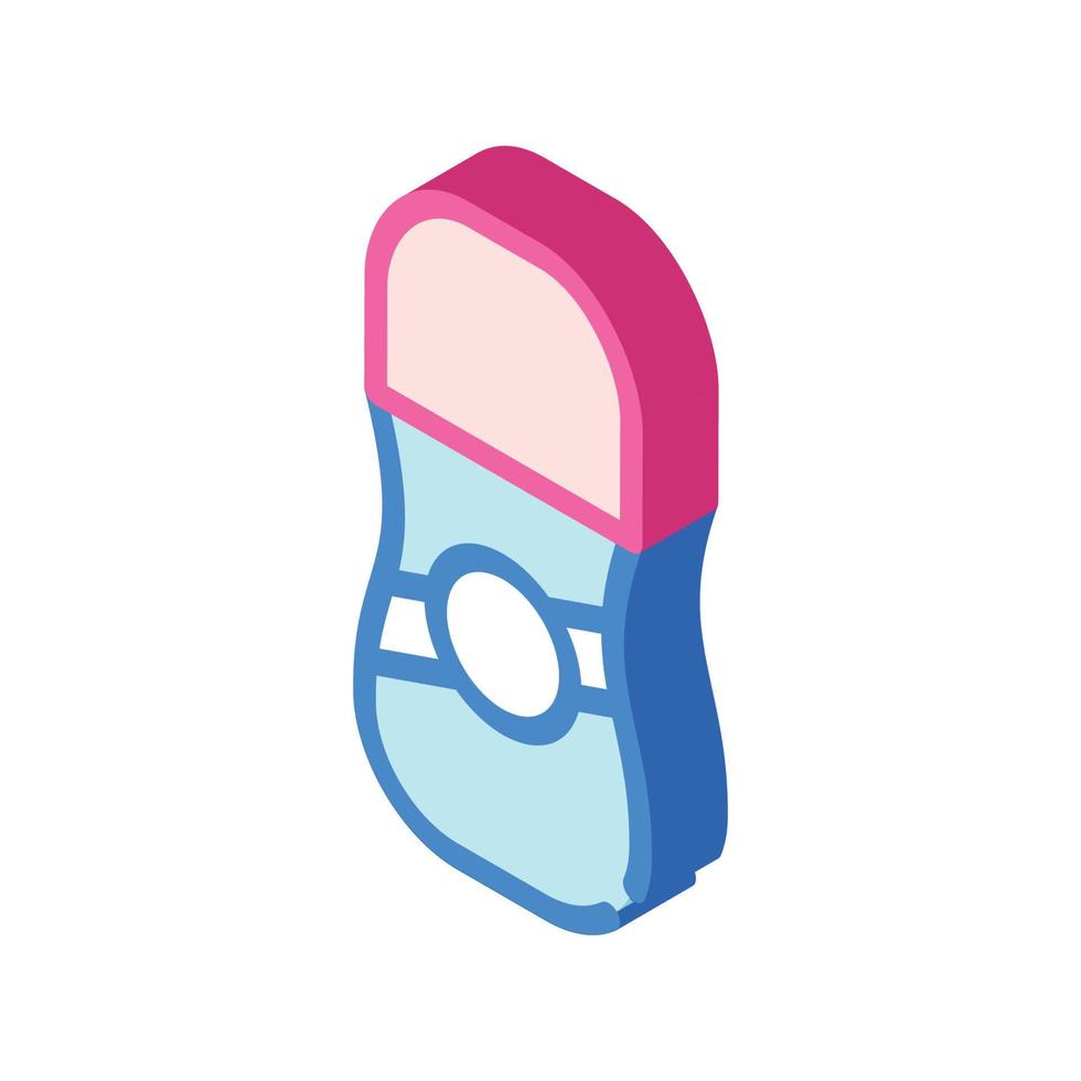 antiperspirant bottle isometric icon vector illustration isolated