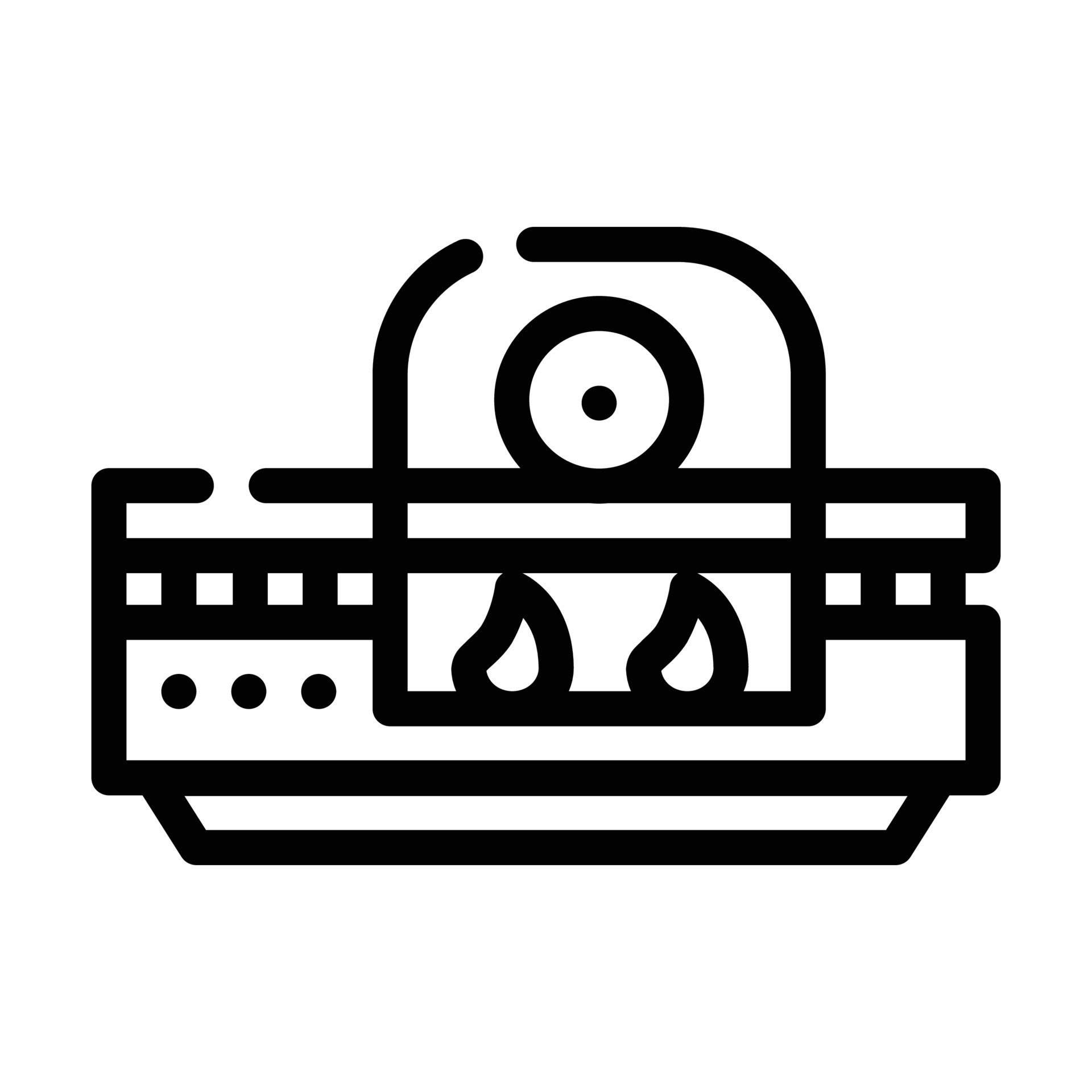heat treatment line icon vector isolated illustration 17319322 Vector