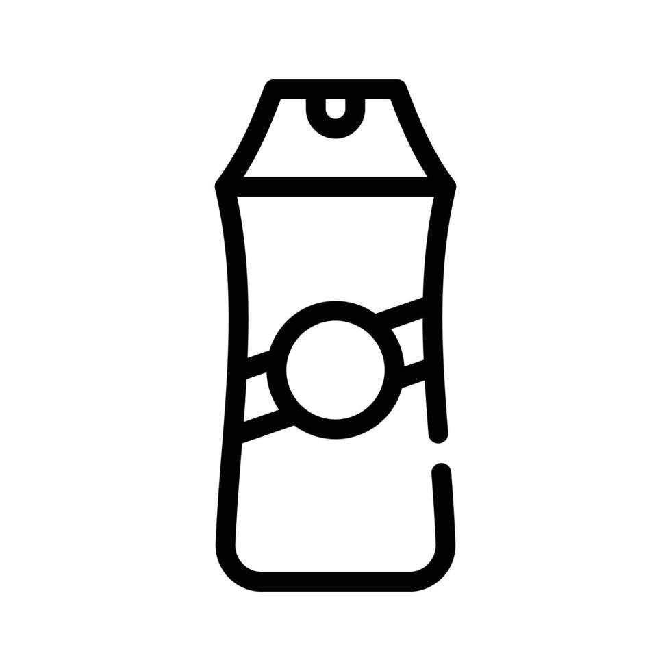 shampoo bottle line icon vector illustration isolated