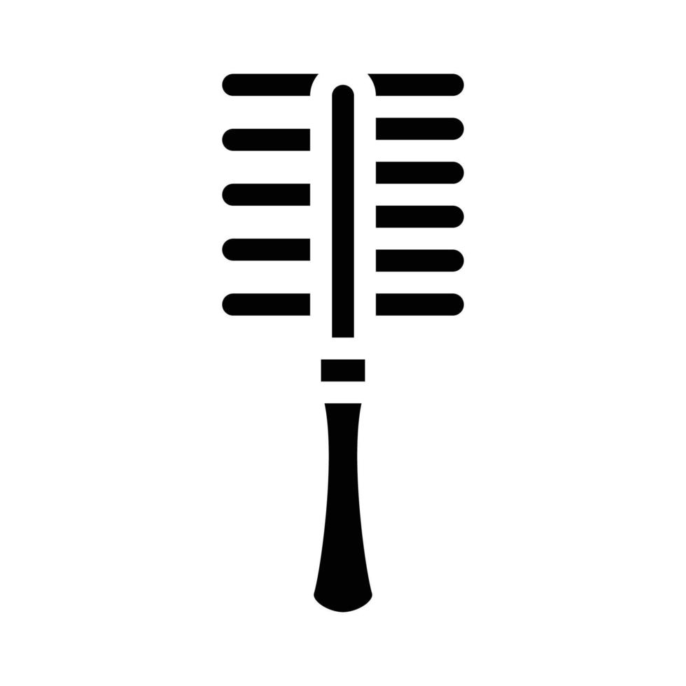 brush for clean cat wool glyph icon vector illustration
