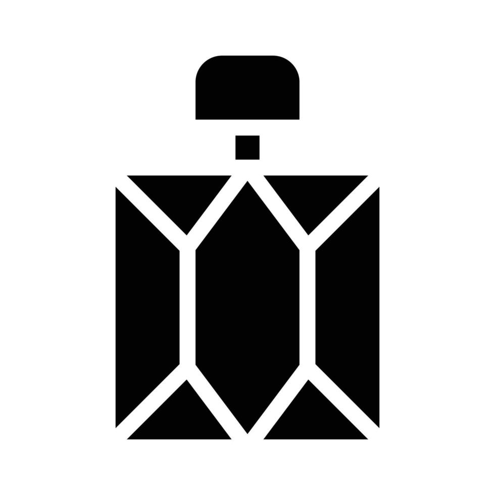 botella de perfume glifo icono vector ilustración aislada