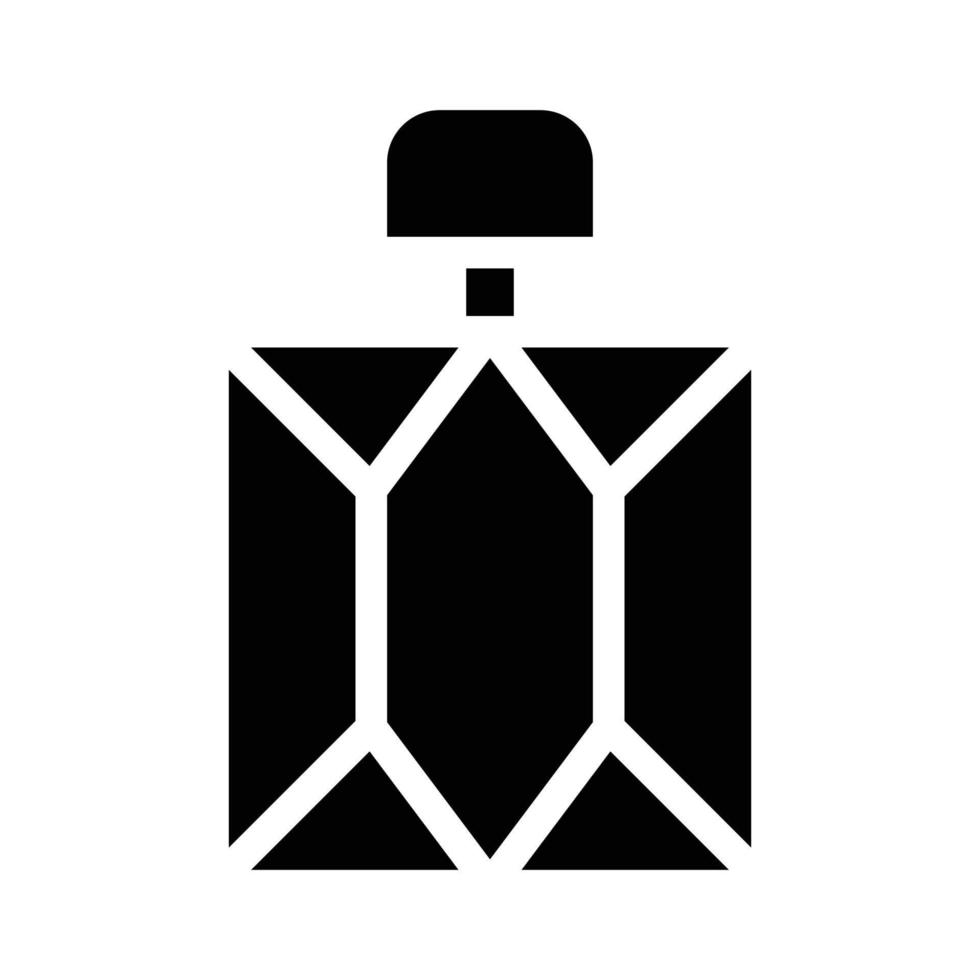 perfume bottle glyph icon vector illustration isolated