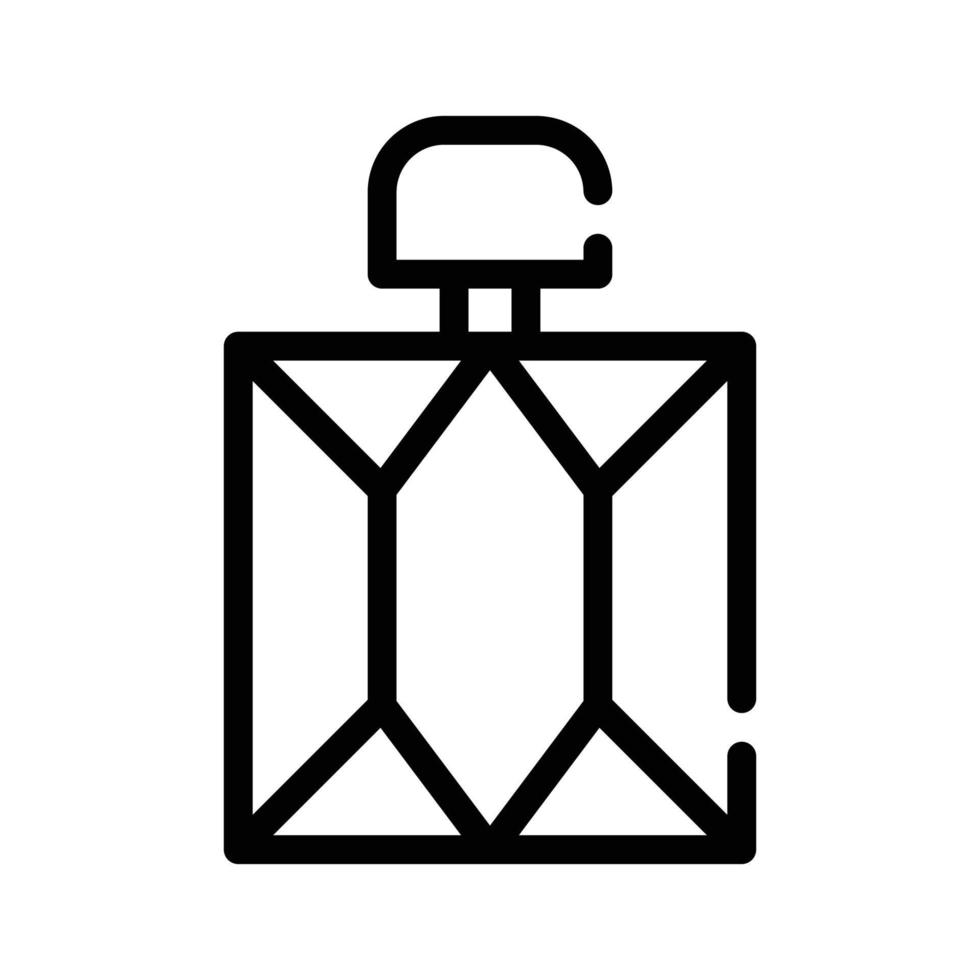 botella de perfume línea icono vector ilustración aislada