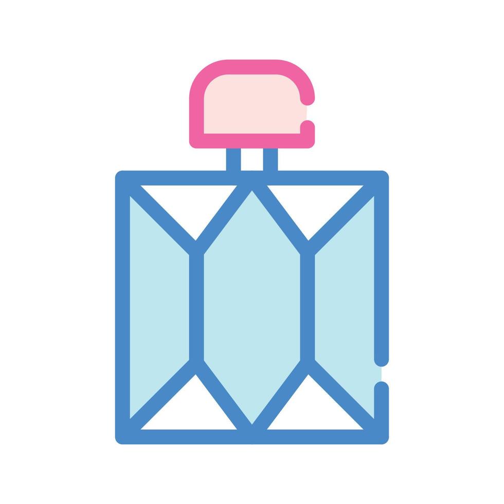 perfume bottle color icon vector isolated illustration