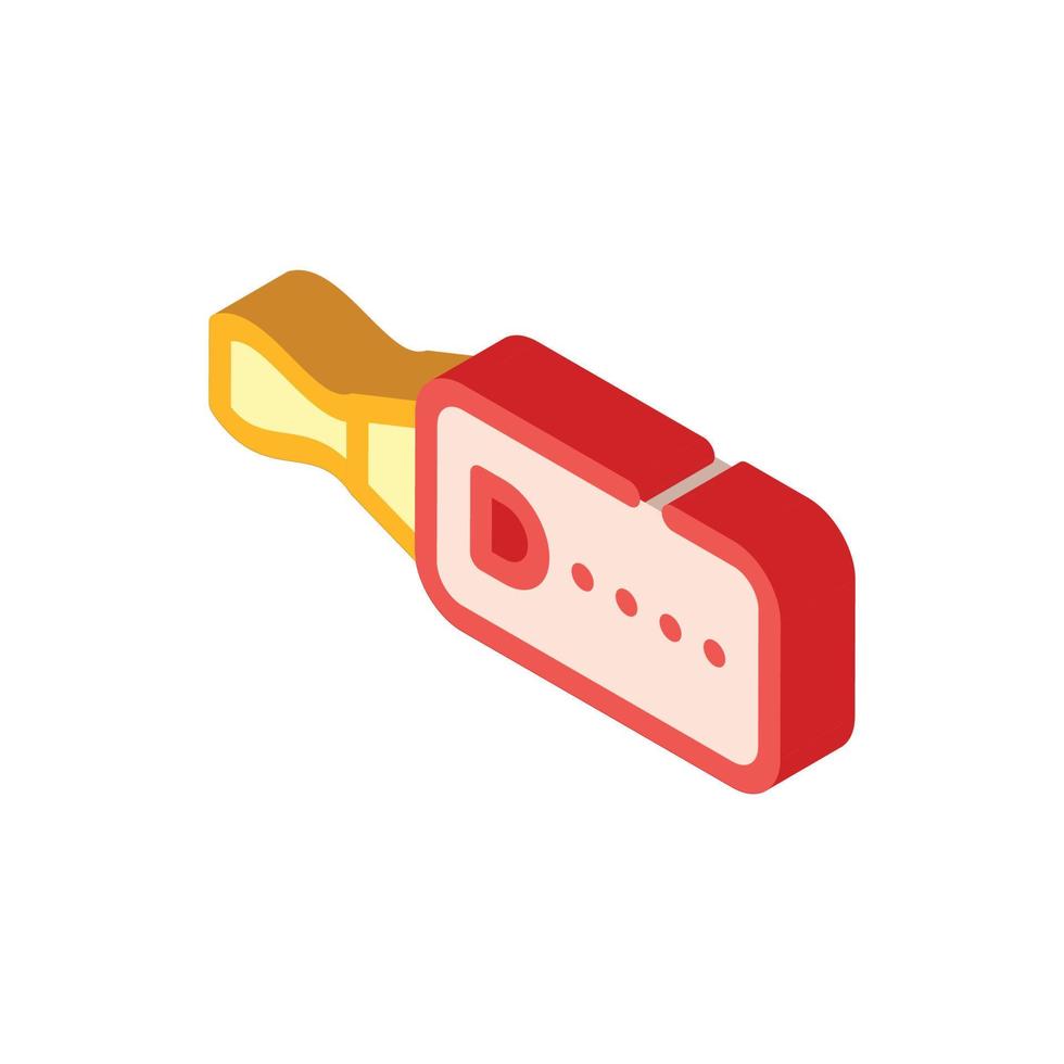 ultrasonic whistle isometric icon vector isolated illustration