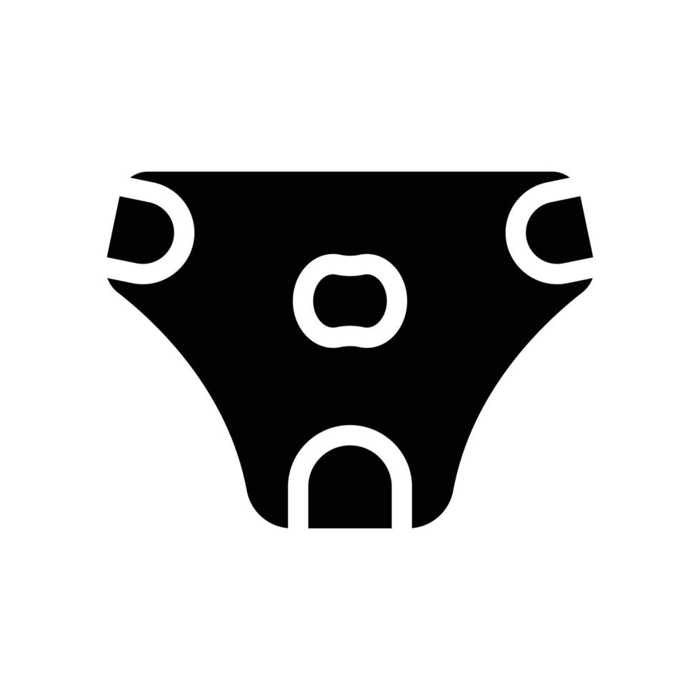 diaper for dog glyph icon vector illustration