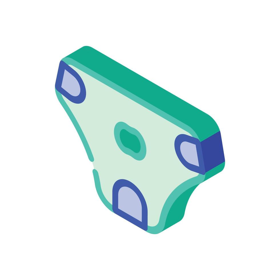 diaper for dog isometric icon vector illustration