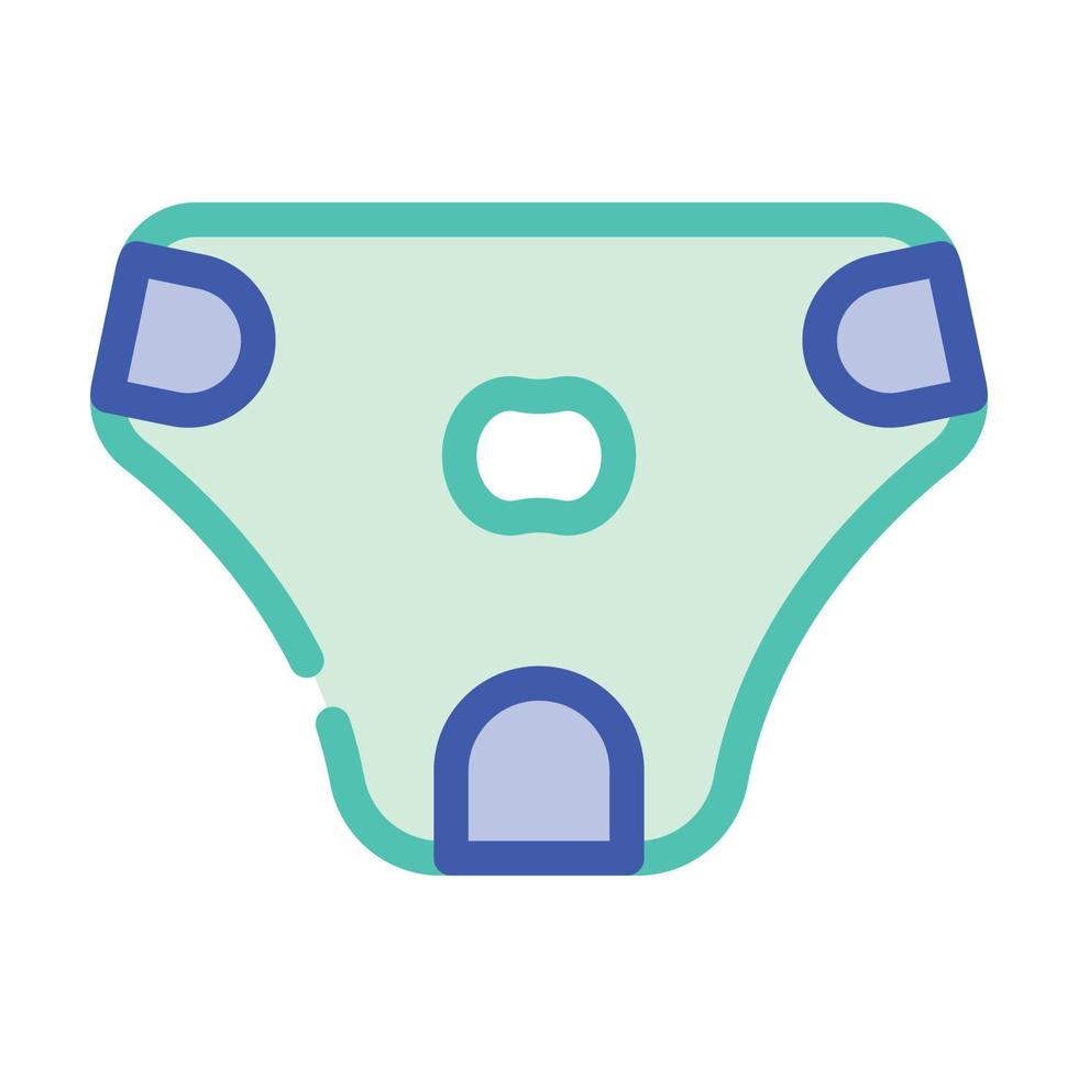 diaper for dog color icon vector illustration