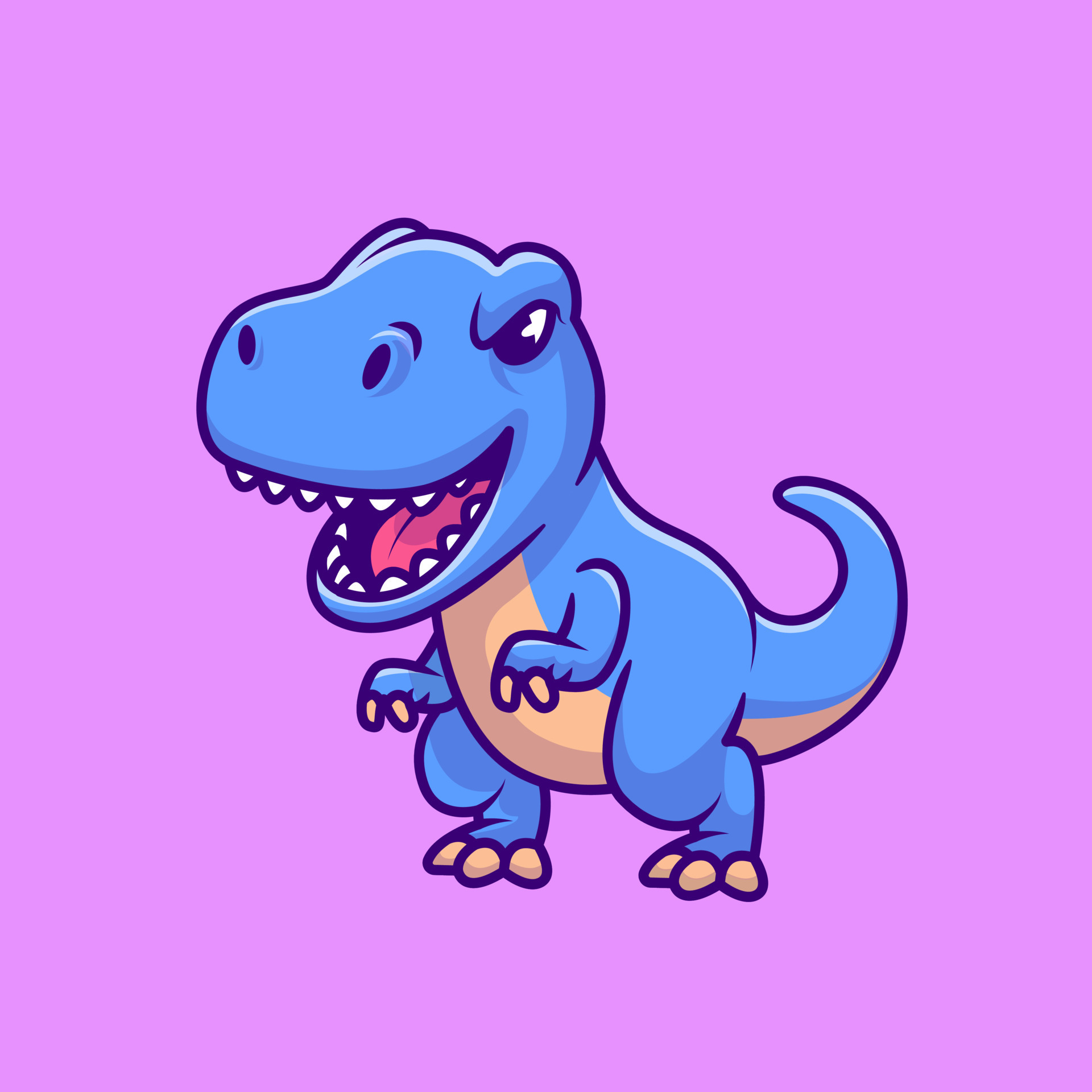 Premium Vector  Hand drawn cartoon t rex cute dino