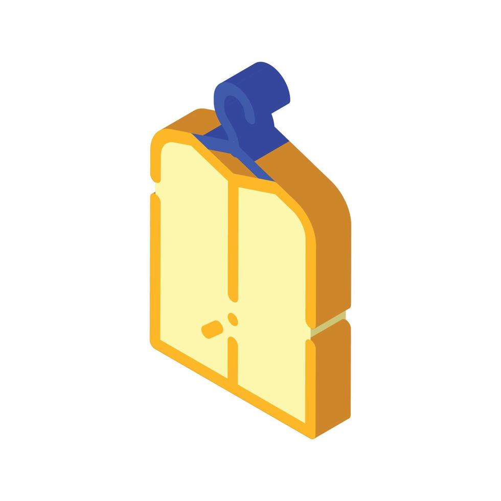 clothes after dry cleaning on hanger isometric icon vector illustration