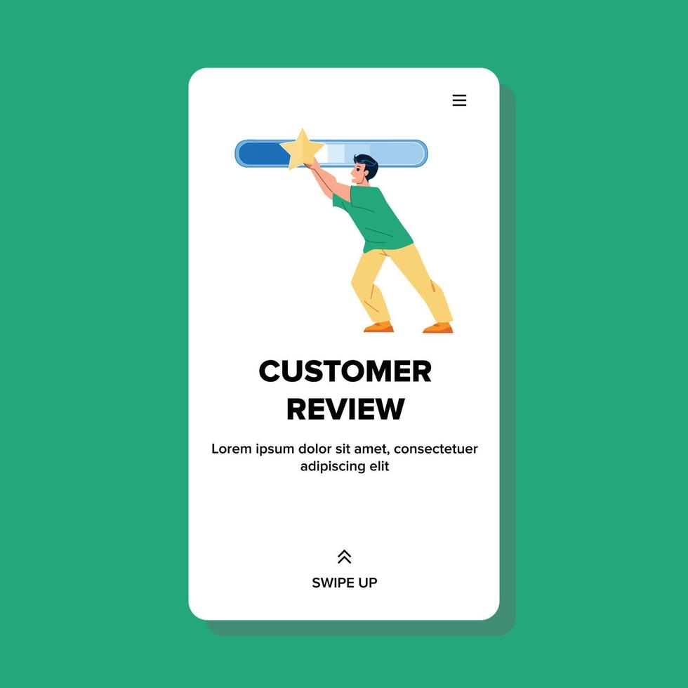 Customer Review Of Product And Service Vector