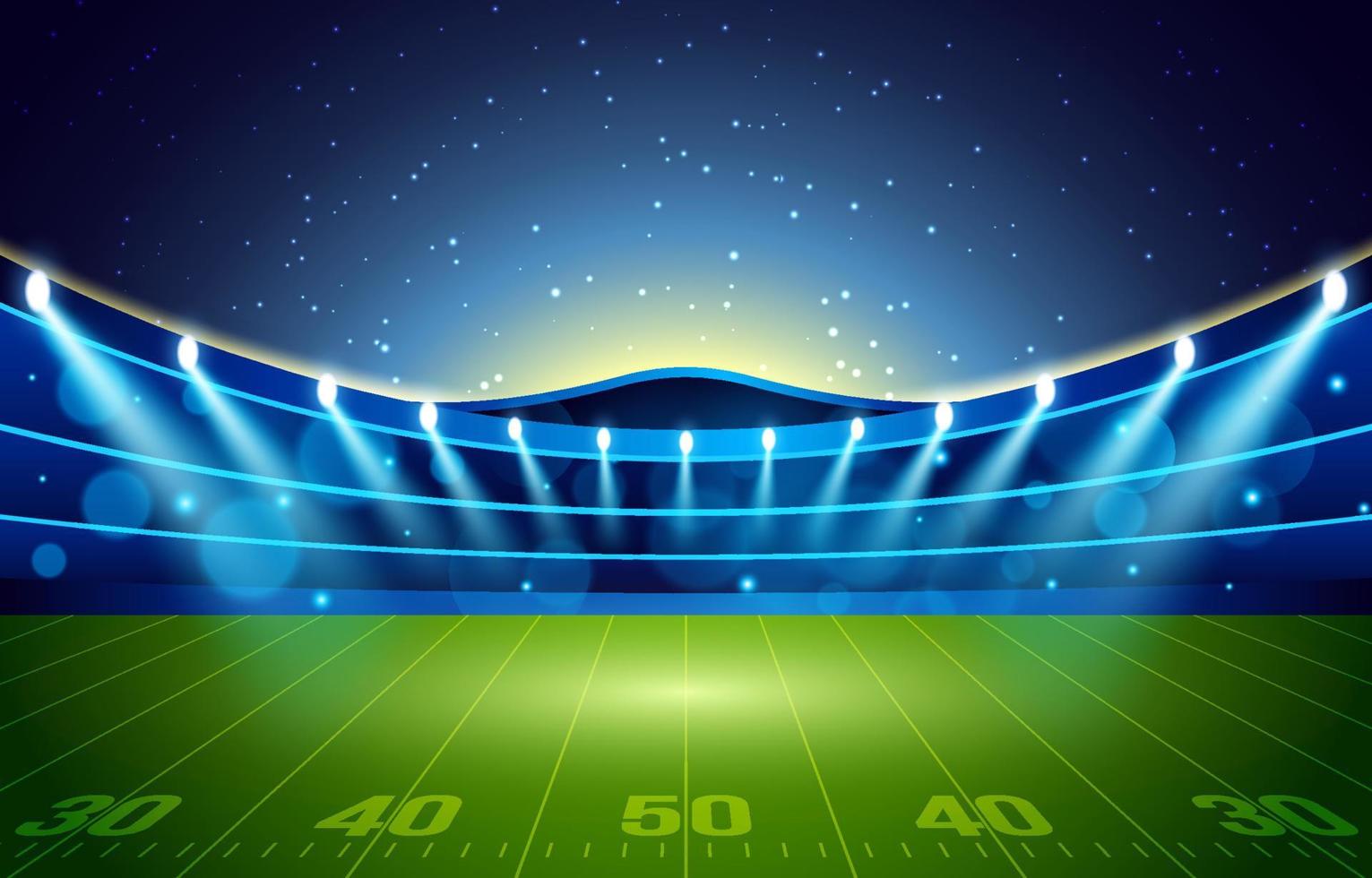 American Football Stadium Background vector