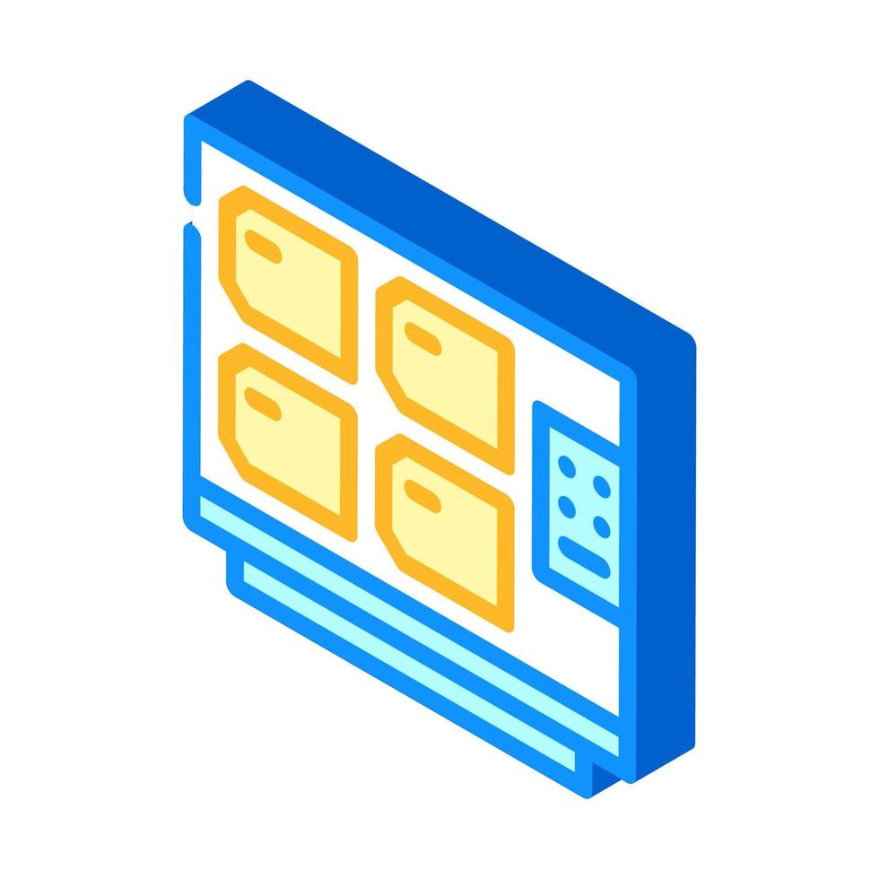 graves wall isometric icon vector illustration