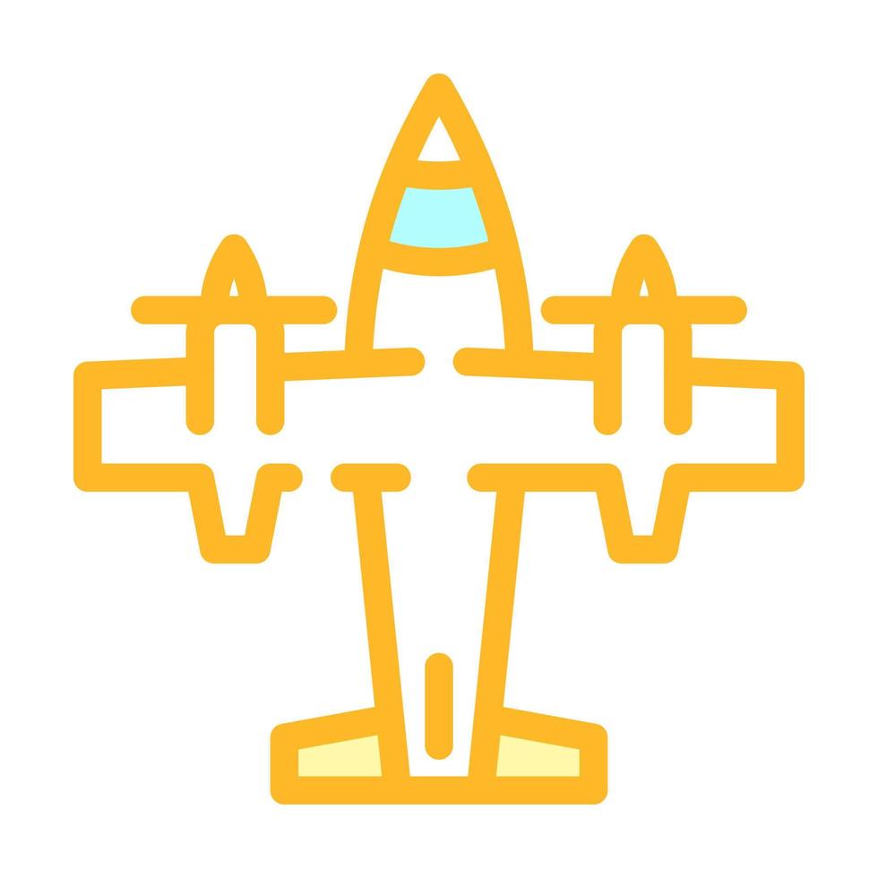 plane aircraft color icon vector illustration