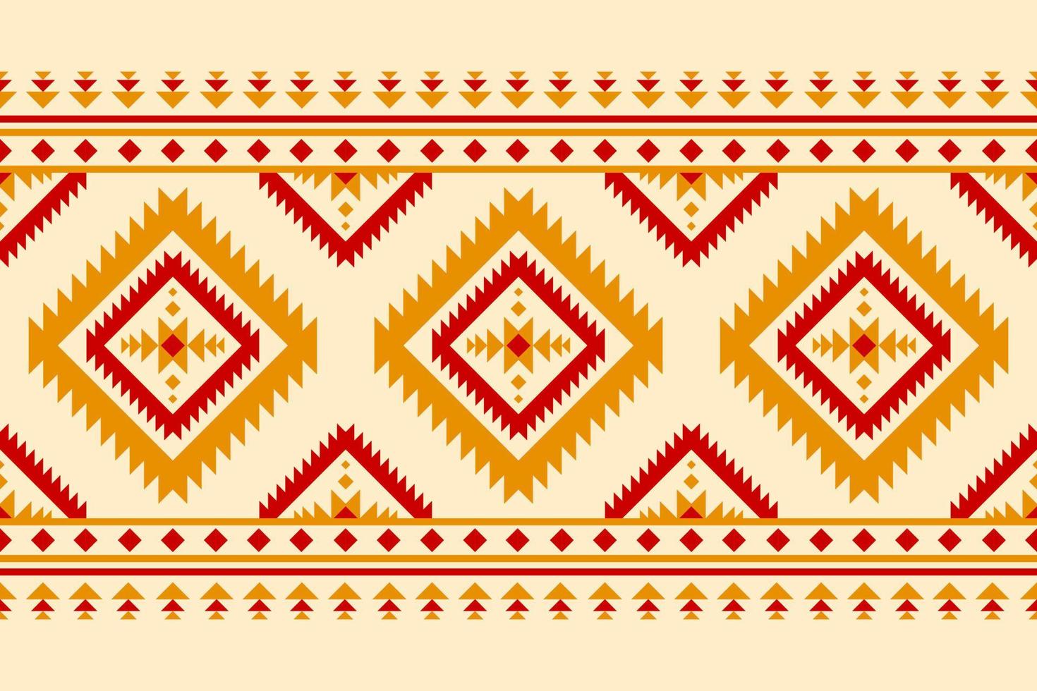 Abstract ethnic native art. Geometric ethnic seamless pattern in tribal. Fabric Indian style. vector