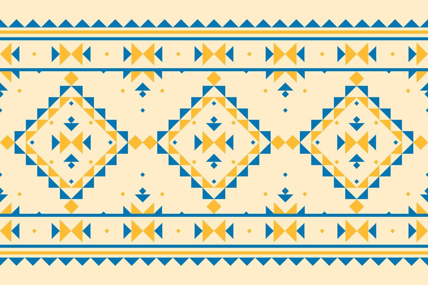 Abstract ethnic native art. Geometric ethnic seamless pattern in tribal. Fabric Indian style. vector