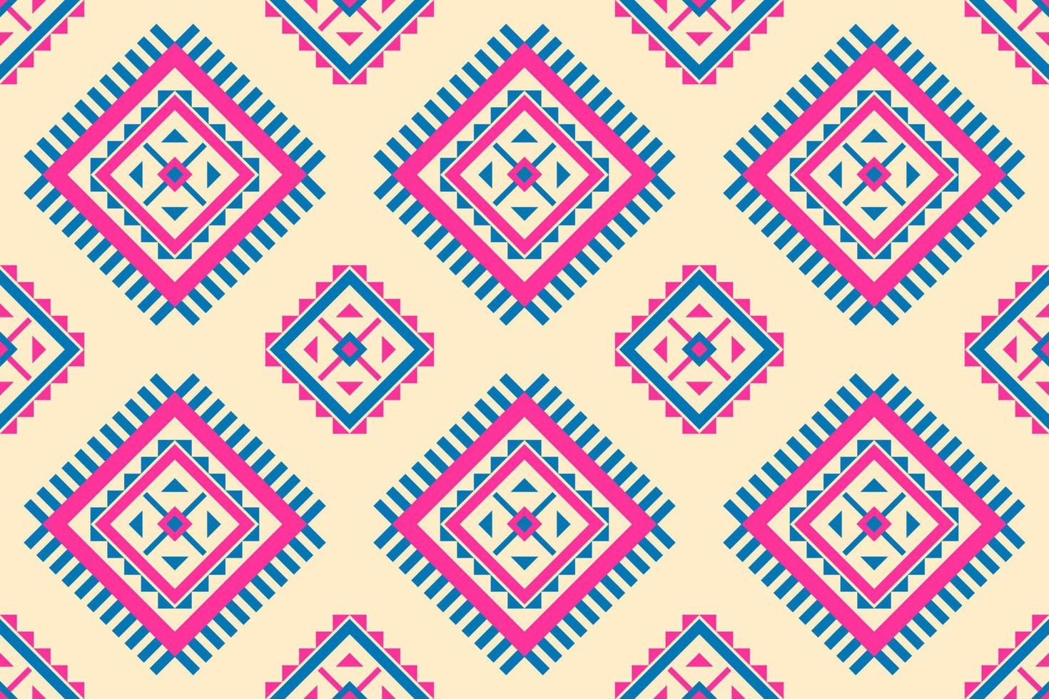 Abstract ethnic native art. Geometric ethnic seamless pattern in tribal. Fabric Indian style. vector