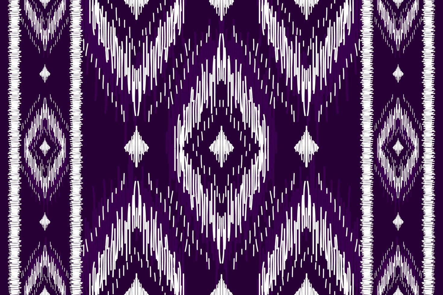 Ethnic ikat seamless pattern in tribal. Aztec geometric ethnic ornament print. Ikat pattern style. vector