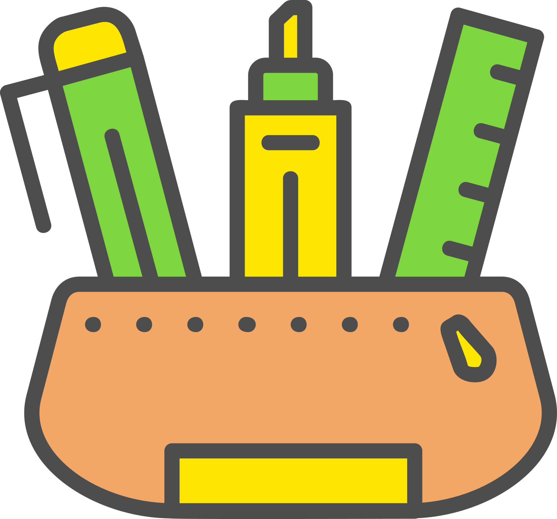 Pencil case Vector Icon 17320254 Vector Art at Vecteezy