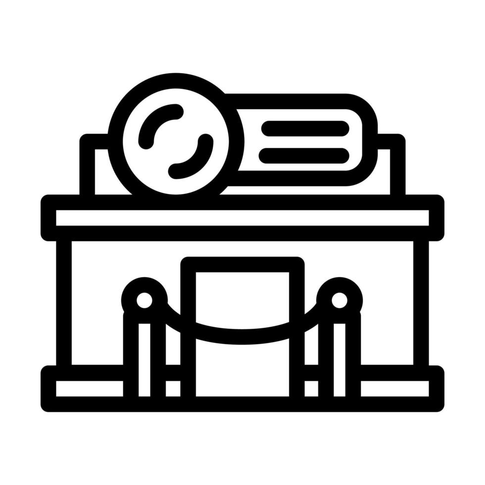 night club building line icon vector illustration