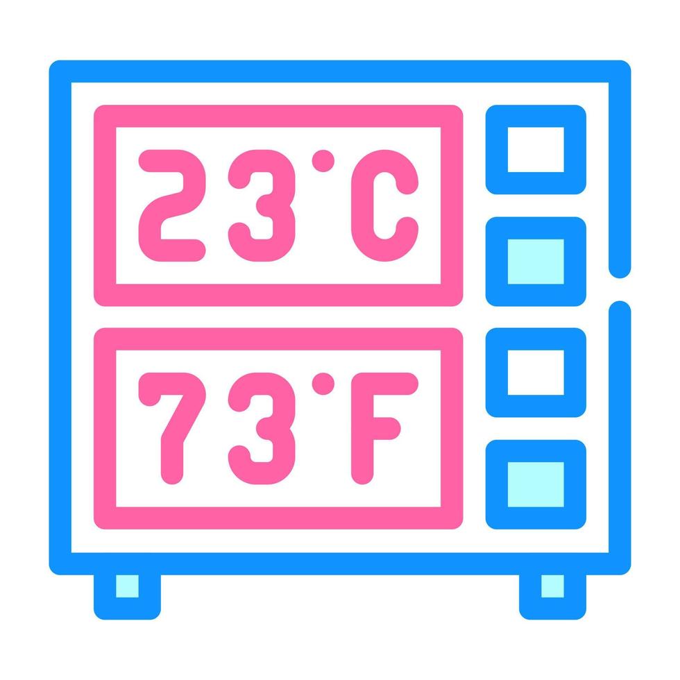 digital thermometer color icon vector illustration color