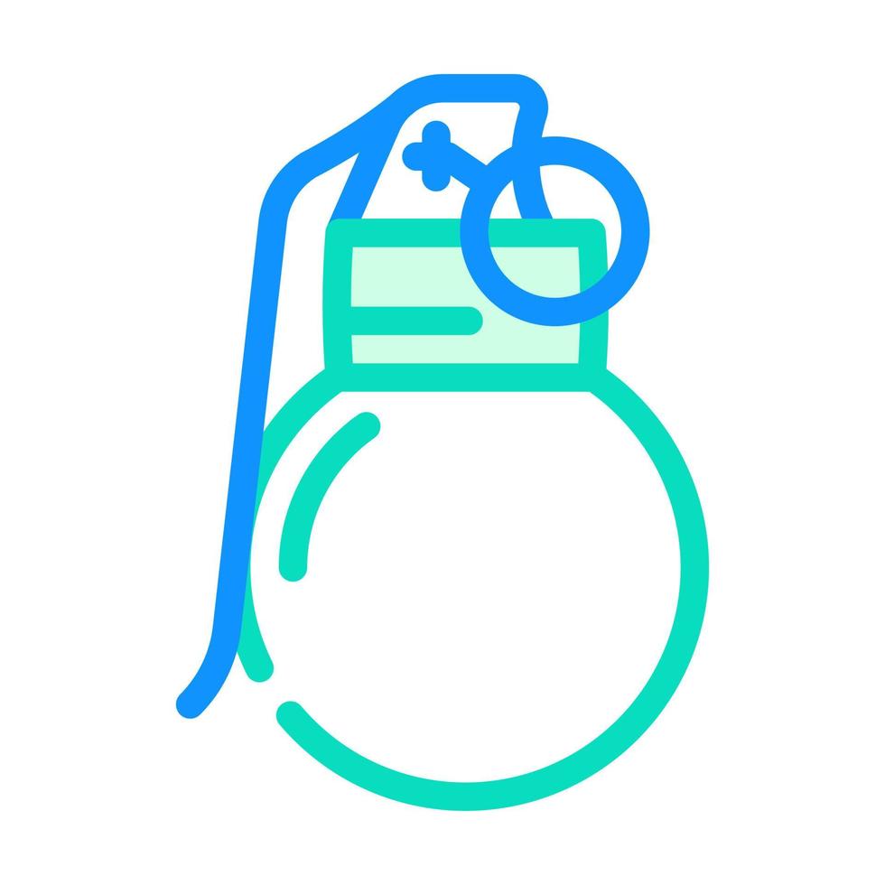 granada militar color icono vector ilustración