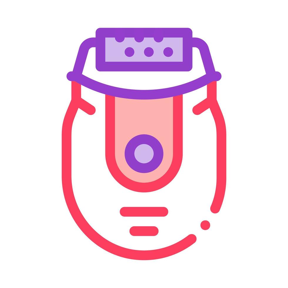 epilator device icon vector outline illustration