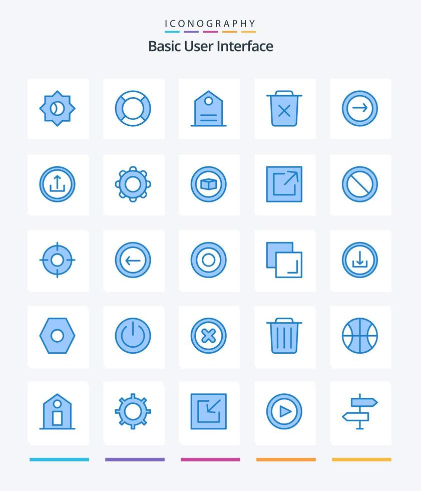 Creative Basic 25 Blue icon pack  Such As basic. trash. basic. remove. bin vector