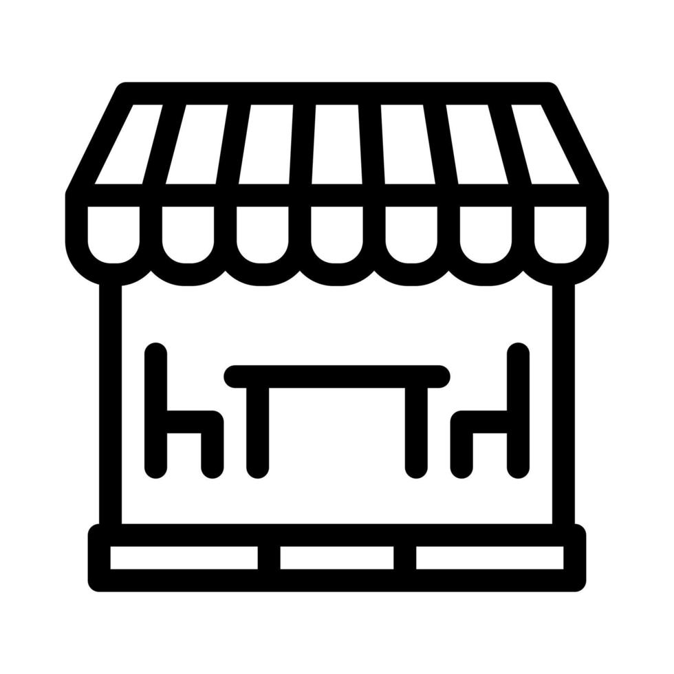 muebles para restaurante icono vector ilustración de contorno