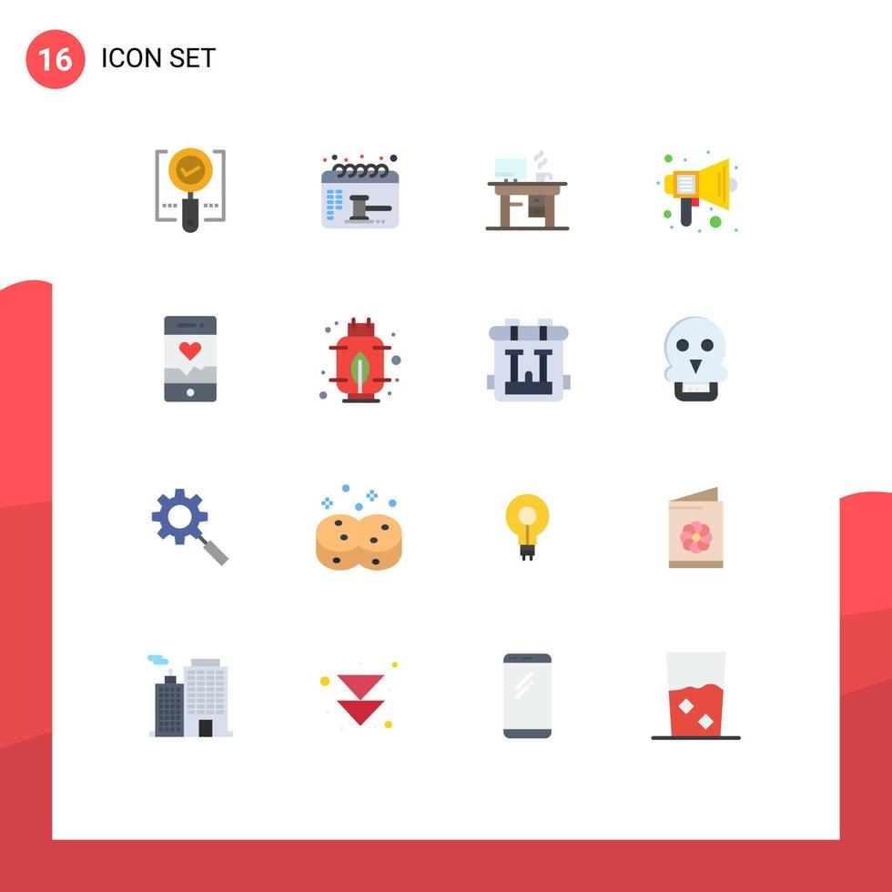 Stock Vector Icon Pack of 16 Line Signs and Symbols for speaker school balance education working Editable Pack of Creative Vector Design Elements