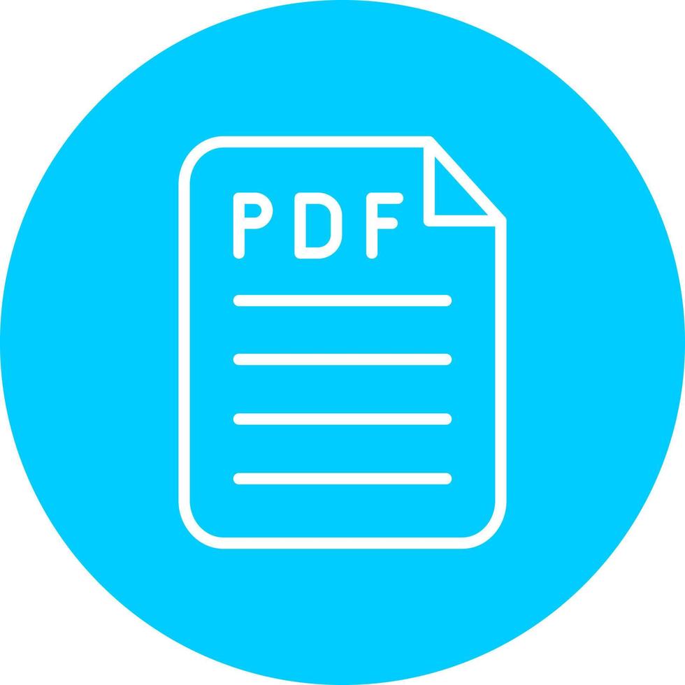 icono de vector de pdf