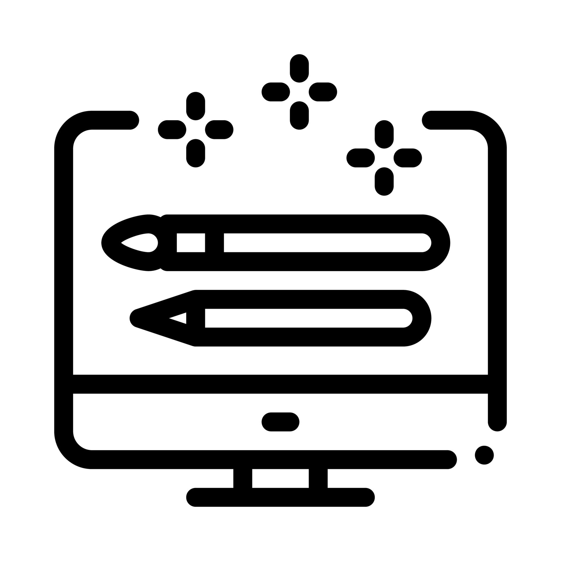 front end design icon vector outline illustration 17322444 Vector Art ...