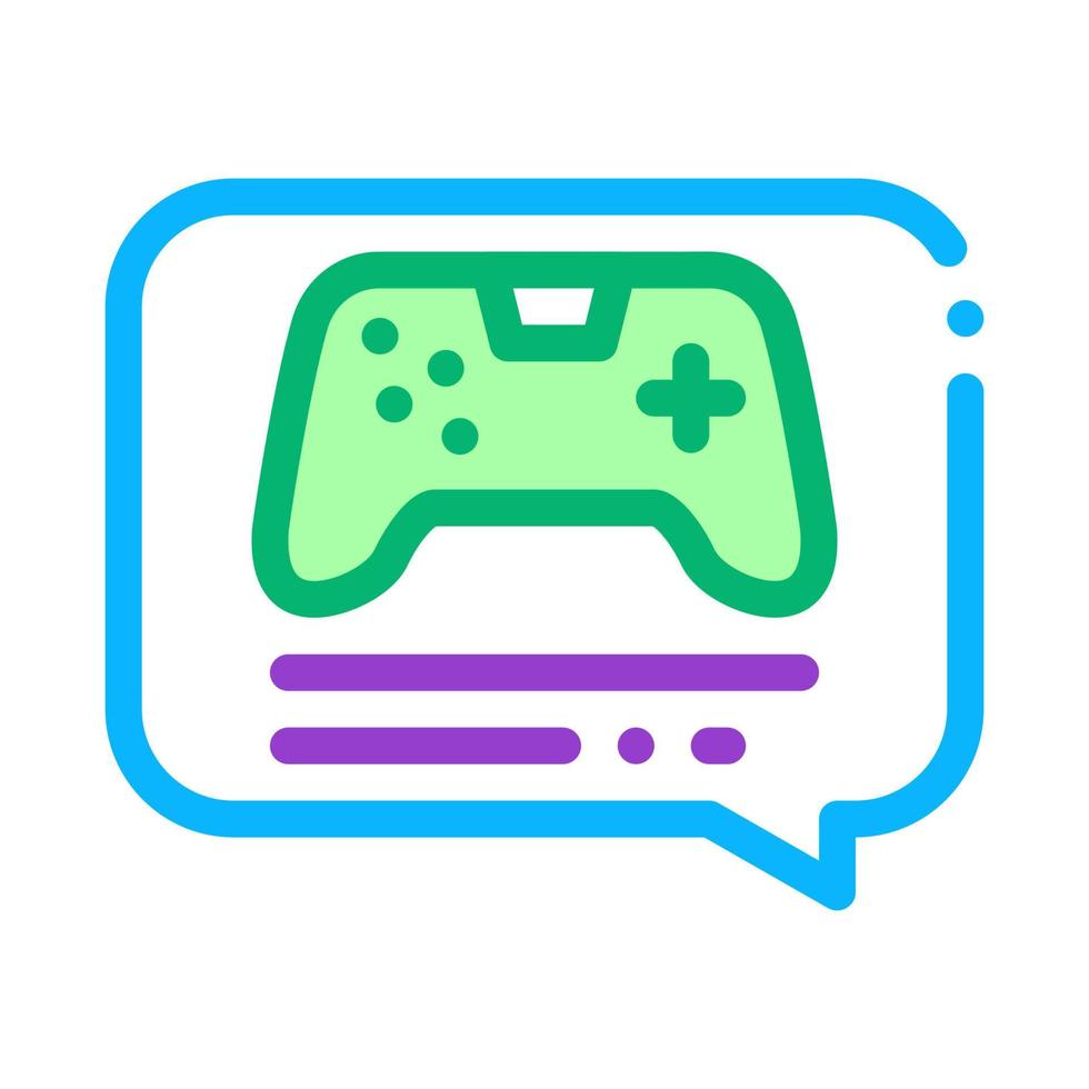 game discussing icon vector outline illustration