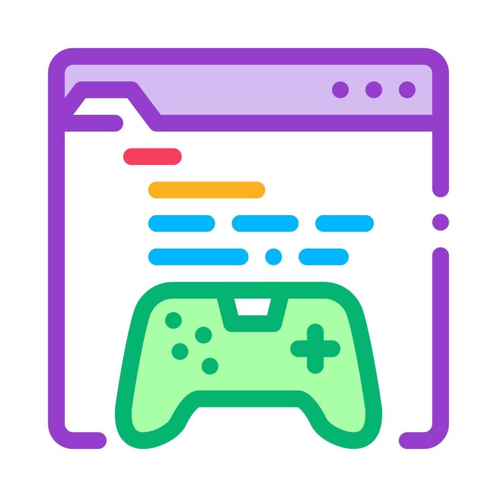 internet game icon vector outline illustration